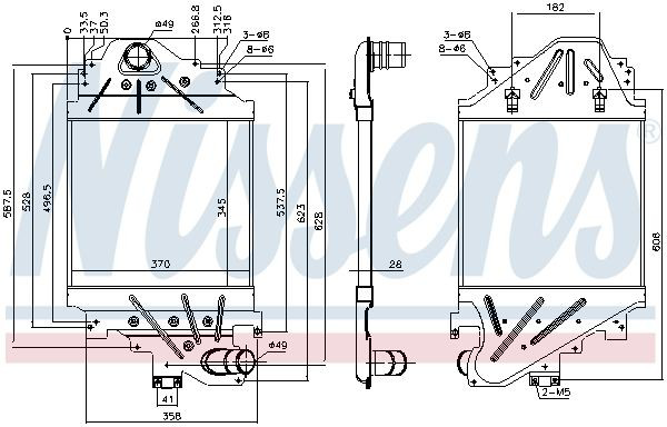 Радіатор інтеркулера Nissens 96791