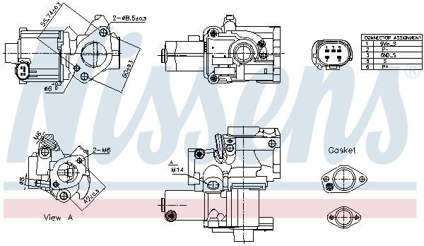Клапан EGR Porsche Cayenne позашляховик (955) (2002 - 2010) ціна, від 136.13 USD
