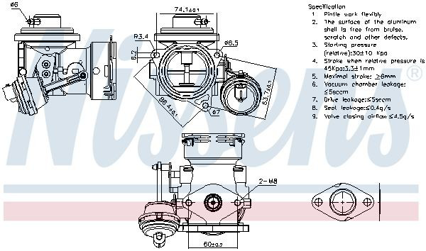 98299 Nissens Клапан рециркуляції відпрацьованих газів EGR
