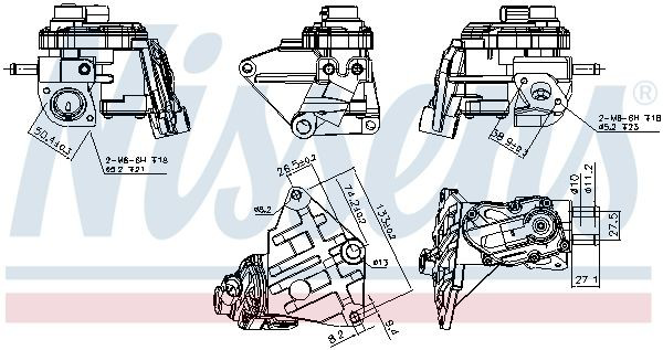 98348 Nissens Клапан рециркуляції відпрацьованих газів EGR
