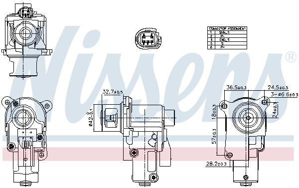 98552 Nissens Клапан рециркуляції відпрацьованих газів EGR