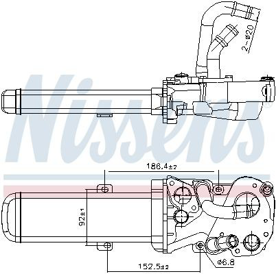 989412 Nissens Клапан рециркуляції відпрацьованих газів EGR