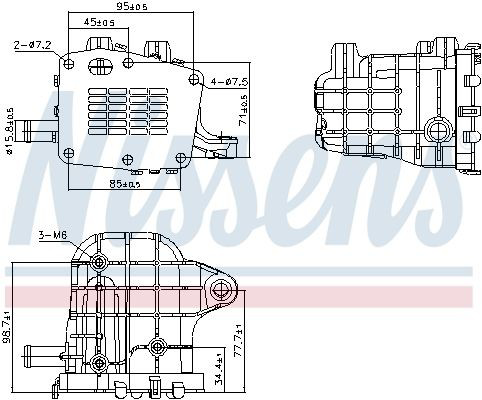 Радіатор системи EGR рециркуляції вихлопних газів 3648422 Peugeot/Citroen