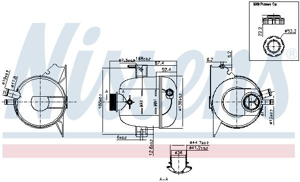Бачок системи охолодження 996118 Nissens