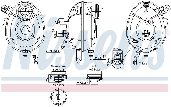996201 Nissens Розширювальний бачок охолодження
