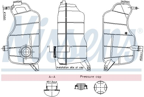 Розширювальний бачок охолодження на Ford Fiesta Mk4 JAS, JBS