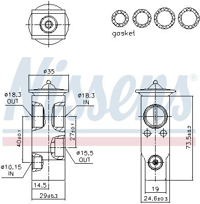 Клапан TRV, кондиціонера Nissens 999388