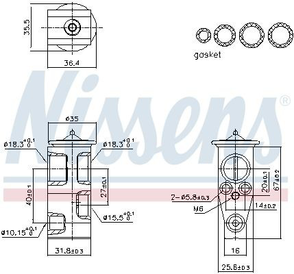 Клапан TRV, кондиціонера 8044KZ1 Polcar