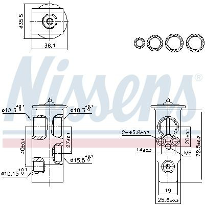 999455 Nissens Клапан розширювальний
