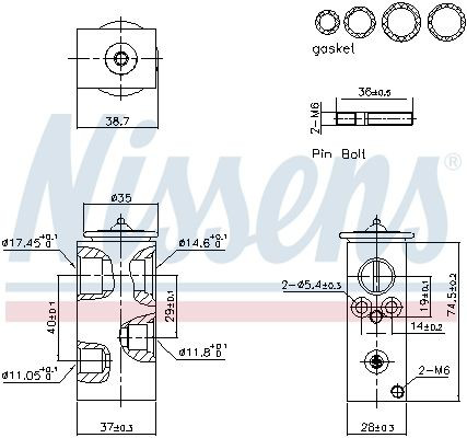 999456 Nissens Клапан розширювальний