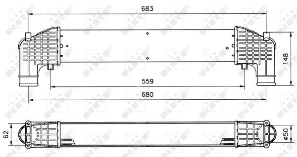 Система охолодження наддувочного повітря NRF 30108A ціна, від 99.85 USD