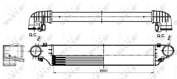 Система охолодження наддувочного повітря NRF 30164A ціна, від 76.01 USD