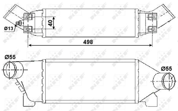 Радіатор інтеркулера NRF 30259