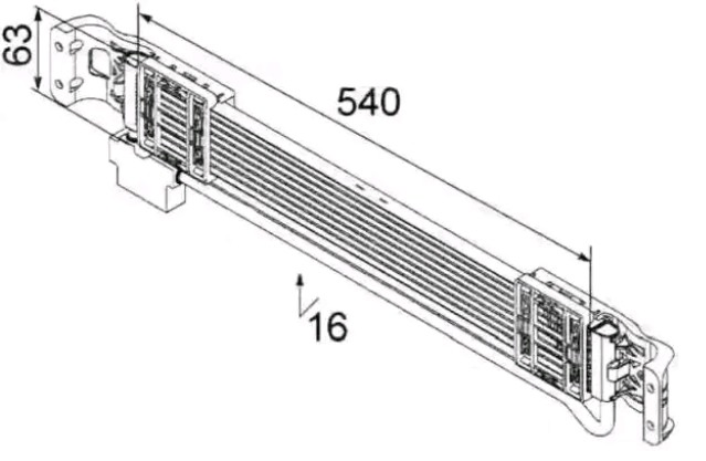 Радіатор охолодження, АКПП Polcar 9555L83X ціна, від 40.65 USD