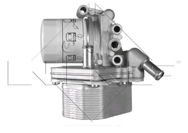Корпус масляного фільтра NRF 31238 ціна, від 58.25 USD