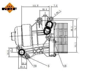 Корпус масляного фільтра 31876 NRF