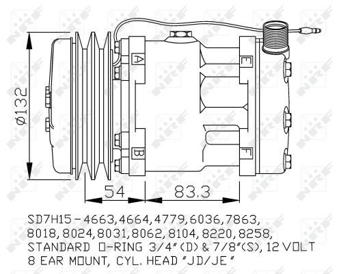 Компресор холодоагенту на Lancia Dedra  835