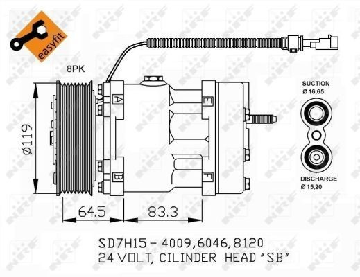 Компресор системи кондиціювання Mazda 323 F VI хетчбек (BJ) (1998 - 2003) ціна, від 48.13 USD