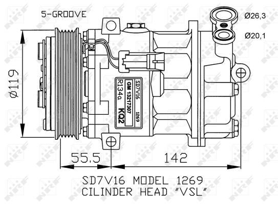 Насос кондиціонера NRF 32818