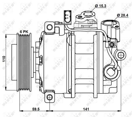 Купити Компресор кондиціонера Audi A8 D3 4E2, 4E8