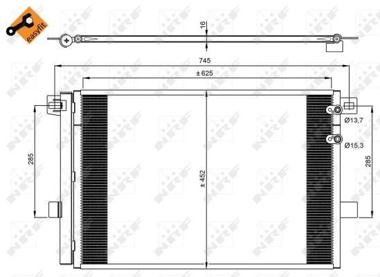 Конденсатор кондиціонера Volkswagen AMAROK пікап (2HA, 2HB, S1B, S6B, S7A, S7B) (2010 - 2026) ціна, від 87.13 USD
