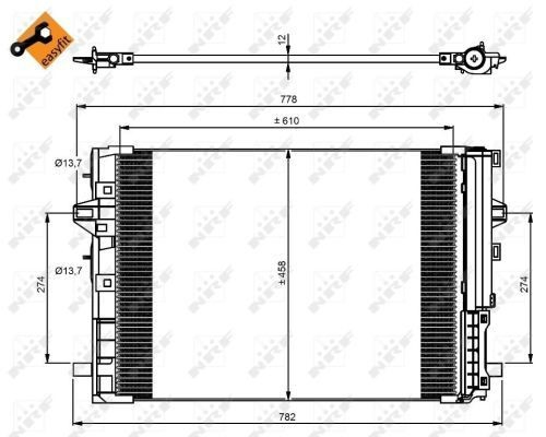 Конденсатор кондиціонера NRF 350081 ціна, від 90.86 USD