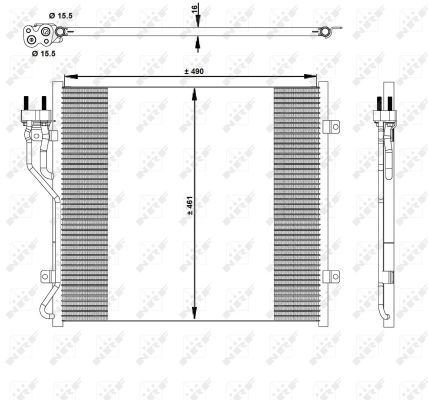 Купити Радіатор кондиціонера Jeep Liberty/Cherokee  