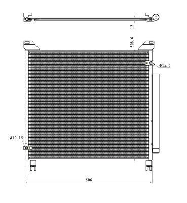 Конденсатор кондиціонера NRF 350499 ціна, від 126.22 USD