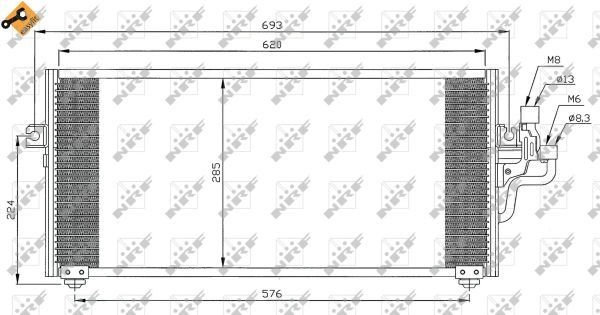 Купити 4837 OSC Радіатор системи охолодження кондиціонера