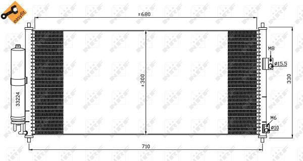 Конденсатор кондиціонера NRF 35435 ціна, від 69.55 USD
