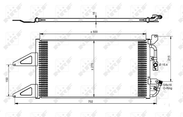 Конденсатор кондиціонера NRF 35489 ціна, від 49.42 USD