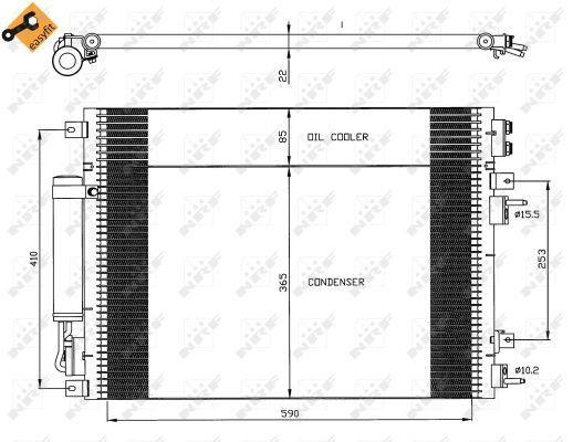 Конденсатор кондиціонера NRF 35626 ціна, від 98.16 USD