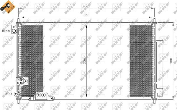 Конденсатор кондиціонера NRF 35740 ціна, від 88.15 USD