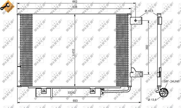 Конденсатор кондиціонера NRF 35759 ціна, від 77.39 USD
