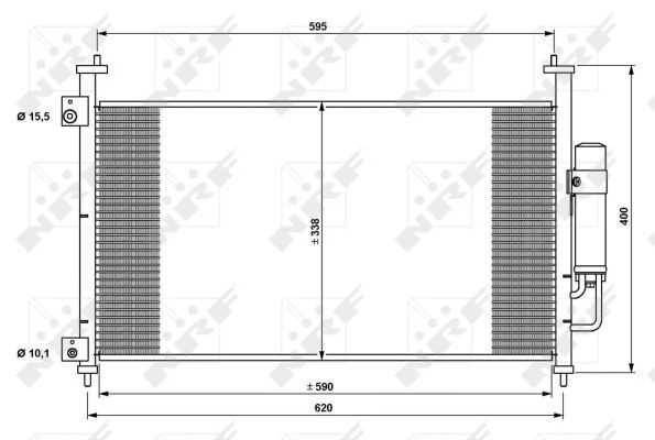 Конденсатор кондиціонера NRF 35763 ціна, від 76.15 USD