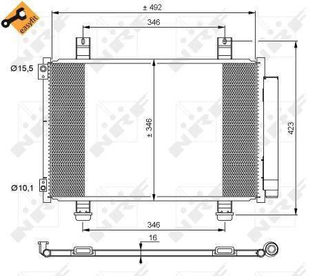 Конденсатор кондиціонера NRF 35854 ціна, від 111.81 USD