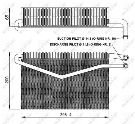 A0018308458 Mercedes Охолоджувач повітря