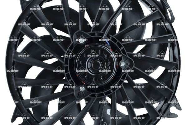Електровентилятор охолодження в зборі (двигун + крильчатка), правий NRF 470052