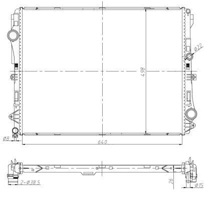 Радіатор охолодження NRF 50041