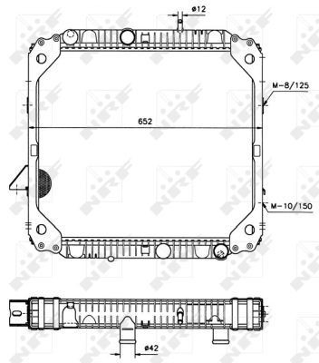 Радіатор основний NRF 503474 ціна, від 197.20 USD