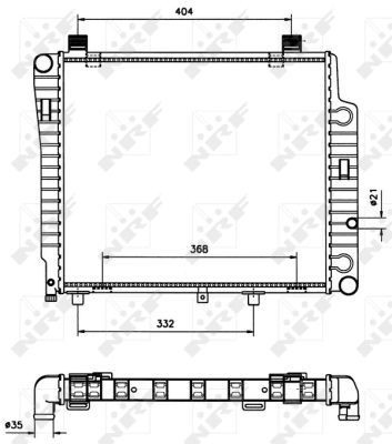 Купити 50533 NRF Радіатор двигуна