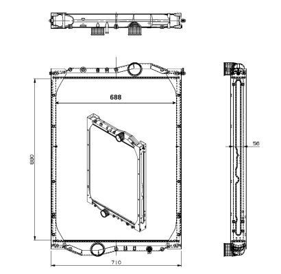 Купити 509889 NRF Радіатор двигуна