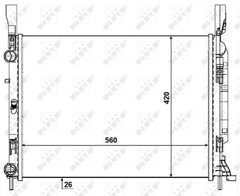 Радіатор охолодження NRF 53004