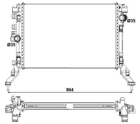 Радіатор охолодження NRF 53027