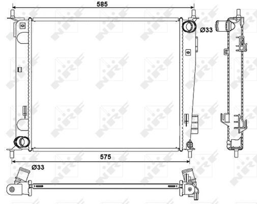 Радіатор основний Polcar 4165082 ціна, від 47.19 USD