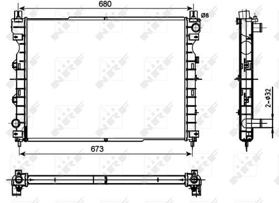 Радіатор основний Land Rover Freelander I позашляховик (L314) (1997 - 2006) ціна, від 87.42 USD