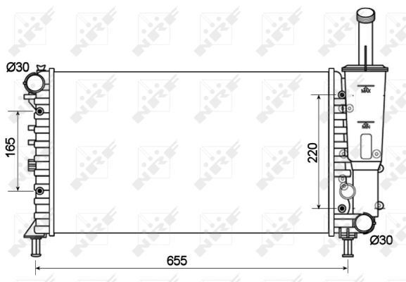 Радіатор основний Fiat Punto II хетчбек (188) (1999 - 2012) ціна, від 57.39 USD