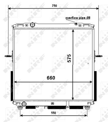 Радіатор охолодження NRF 53367
