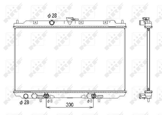 Радіатор основний NRF 53436 ціна, від 100.01 USD