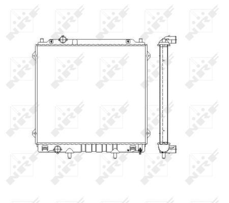 Радіатор основний NRF 53480 ціна, від 121.22 USD
